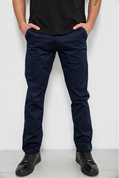 Штани чоловічі класичні, колір темно-синій, 243RXK39-6