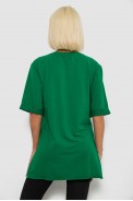 Футболка женская с принтом, цвет темно-зеленый, 244R1031-5 - фото № 3