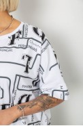 Футболка жіноча з принтом, колір білий, 244R4016 оптом - фото № 4