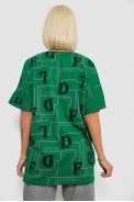 Футболка жіноча з принтом, колір зелений, 244R4016 оптом - фото № 3