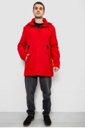 Куртка мужская демисезонная с капюшоном, цвет красный, 244R0221AL - фото № 1