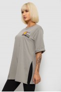 Футболка женская с принтом, цвет серый, 244R1031-5 - фото № 2