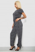 Костюм жіночий повсякденний з принтом, колір чорний, 257R815-3 - фото № 2