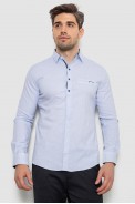 Сорочка чоловіча з принтом, колір білий, 214R7169 - фото № 1