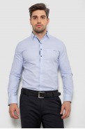 Сорочка чоловіча з принтом, колір білий, 214R7169 - фото № 0