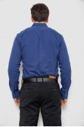 Рубашка мужская однотонная с принтом, цвет синий, 186R2029 - фото № 3