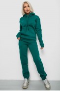 Спортивный костюм женский на флисе, цвет изумрудный, 247R2039 - фото № 0