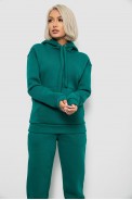 Спортивный костюм женский на флисе, цвет изумрудный, 247R2039 - фото № 1