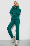 Спортивный костюм женский на флисе, цвет изумрудный, 247R2039 - фото № 2