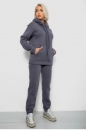 Спортивный костюм женский на флисе, цвет темно-серый, 247R2039 - фото № 2