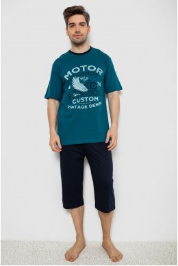 Пижама мужская  -уценка, цвет петроль, 243R2009-U