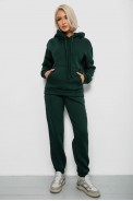 Спортивный костюм женский на флисе, цвет темно-зеленый, 247R2039 - фото № 0