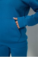 Спортивный костюм женский на флисе, цвет бирюзовый, 247R2039 - фото № 4