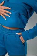 Спортивный костюм женский на флисе, цвет бирюзовый, 247R2039 - фото № 5