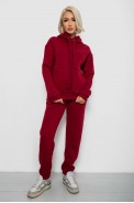 Спортивный костюм женский на флисе, цвет бордовый, 247R2039 - фото № 0