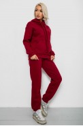 Спортивный костюм женский на флисе, цвет бордовый, 247R2039 - фото № 2