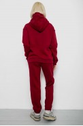 Спортивный костюм женский на флисе, цвет бордовый, 247R2039 - фото № 3