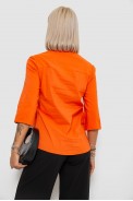 Блуза однотонна, колір помаранчевий, 230R97-2 оптом - фото № 3