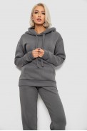 Спортивный костюм женский на флисе, цвет серый, 247R2039 - фото № 1