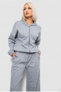 Спортивний костюм жіночий однотонний, колір сірий, 244R0427 - фото № 1