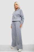 Спортивний костюм жіночий однотонний, колір сірий, 244R0427 - фото № 2