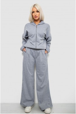 Спортивний костюм жіночий однотонний, колір сірий, 244R0427