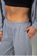 Спортивний костюм жіночий однотонний, колір сірий, 244R0427 - фото № 6