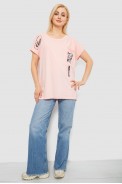 Футболка женская с принтом, цвет персиковый, 244R2413 - фото № 1