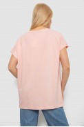 Футболка женская с принтом, цвет персиковый, 244R2413 - фото № 3