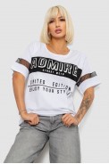 Футболка женская с принтом, цвет белый, 244R2153-5 - фото № 0
