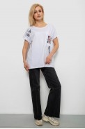 Футболка жіноча з принтом, колір молочний, 244R2413 - фото № 1