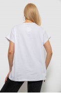 Футболка жіноча з принтом, колір молочний, 244R2413 - фото № 3