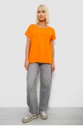 Футболка женская с принтом, цвет оранжевый, 244R2013-11 - фото № 1