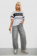 Футболка женская с принтом, цвет серый, 244R2153-5 - фото № 1