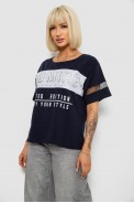Футболка женская с принтом, цвет синий, 244R2153-5 - фото № 2