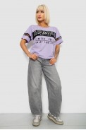 Футболка женская с принтом, цвет сиреневый, 244R2153-5 - фото № 1