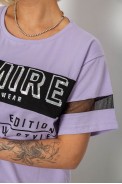 Футболка женская с принтом, цвет сиреневый, 244R2153-5 - фото № 4