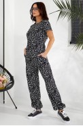 Костюм женский повседневный с принтом, цвет черный, 257R815-2 - фото № 5