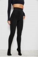 Колготы женские утепленные на меху, цвет черный, 139RF811 - фото № 2