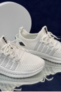 Кросівки жіночі  текстиль, колір біло-сірий, 243RF68 - фото № 1