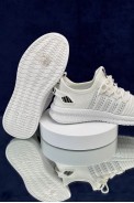 Кросівки жіночі  текстиль, колір біло-сірий, 243RF68 - фото № 4