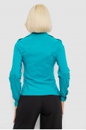 Сорочка жіноча однотонна  -уцінка, колір бірюзовий, 230R303-U-103 - фото № 3