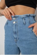 Джинсы женские Mom-fit, цвет голубой, 244R1640S20 - фото № 4