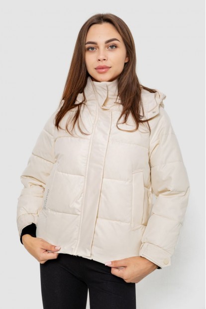 Куртка женская демисезонная с рукавом реглан  -уценка, цвет молочный, 244RE115-U