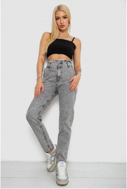 Джинси жіночі Mom-fit, колір сірий, 244R1640S20