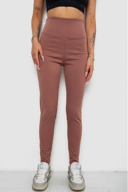 Лосини однотонні у рубчик утеплені на флісі  -уцінка, колір сливовий, 238R605-U-21