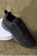 Кросівки жіночі текстиль, колір чорний, 243RA33-163 - фото № 1