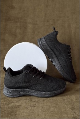 Кроссовки женские текстиль, цвет черный, 243RA33-163