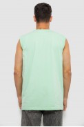 Майка мужская с принтом, цвет мятный, 244R1213 - фото № 3