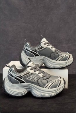 Кросівки жіночі демісезонні, колір темно-сірий, 248RCX1530